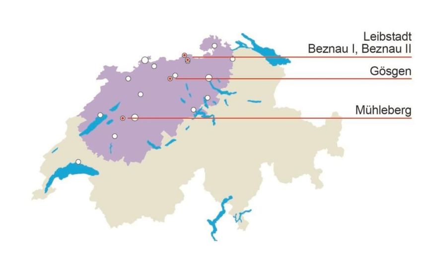 Die Karte zeigt die Schweizer Regionen, in welche die Tabletten versandt wurden. (Bild: LBA)