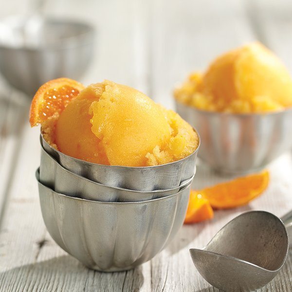 Orangen-Sorbet